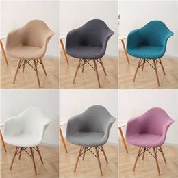 1/2/4/6Pcs Arm Chair Cover Stretch Polar Fleece House De Chaise Seat Covers for s Slipcover Bar Kitchen Dining 211116