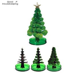 3pc 14cm Magic Christmas Tree Decorations wholesale DIY Xmas Gift Toy Home Festival Party Decor Props Mini Tree