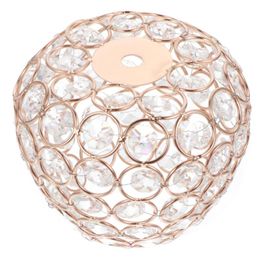 Lamp Covers & Shades 1Pc Crystal Light Shade Unique Cover Ceiling Lampshade (Golden)