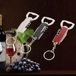 Stainless Steel Wine Bottle Opener Kitchen Drinks Milk Bottle Corkscrew Portable Bar Party Banquet Cocktail Beer Openers Tools BH6208 WLY