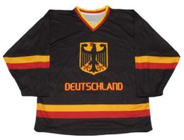 29 Leon Draisaitl Team Germany Deutschland Hockey Jersey Embroidery Stitched Customise any number and name Jerseys