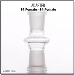 Glass adapter converter Hookahs female to females joint used for water pipe bong oil rig bowl