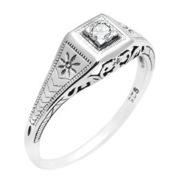 Szjinao Real Moissanite Diamond Ring For Women Wedding Sterling Silver Rings Eternity Unique Gemstones Kpop Jewellery Handmade