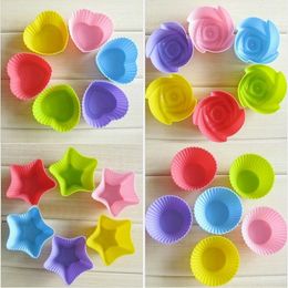 Silicone Cake Mould Baking Moulds Appliances DIY Muffin Cup Cake Moulds Handmade Soap Mould Kitchen Gadget LLB8877