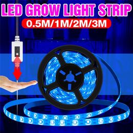 5V USB LED Grow Lights Strip Hand Sweep Lamp Plants Tent Full Spectrum Fitolampy Flower Seedling Plant Light Growing Phyto Lamps