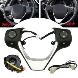 2014-2015 84250-02560 For Toyota Corolla RAV4 button Switch Bluetooth phone steering wheel audio control belt frame