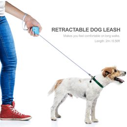 Dog Leash Automatic Retractable Cute Mini Portable Nylon Outdoor Walking Suitable For Small Medium-Sized Pet Supplies