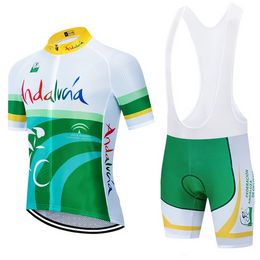 New Team Andalucia Cycling Jersey 20D Bike Shorts Set Ropa Ciclismo MENS MTB Summer BICYCLING Maillot Bottom Clothing