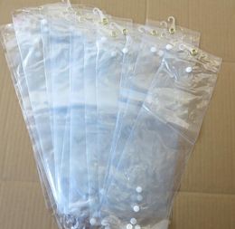 2022 new wholesale plastic pvc bags for packing hair extension transparent plastic packaging bags opp bag (16~22inch) wig packing bag