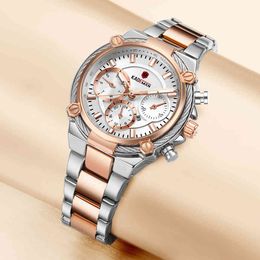 KADEMAN ROSEGOLD Moda Relógios Mulheres Creative Steel Senhoras Pulseira de Quartzo Relógio Feminino Relogio Feminino Montre Femme