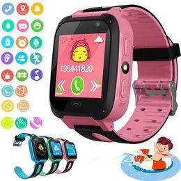Children Smart Watch Waterproof Dial Call Smartwatch GPS Antil-lost Location Tracker Kids Phone Watch For Boys Girls Gifts