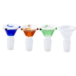 G053 Smoking Pipes Accessory Glass Bong Bowls 10mm 14mm 19mm Male Female 6 Models Round Slide Dab Rig Pipe Bowl