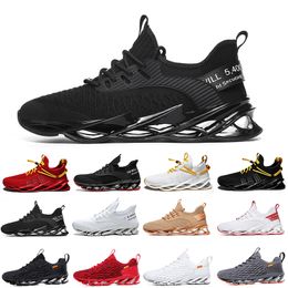 Non-Brand men women running shoes Blade slip on triple black white red Grey Terracotta Warriors mens gym trainers outdoor sports sneakers