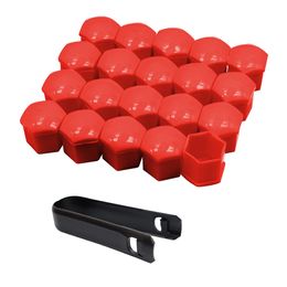 20pcs 19mm Wheel Nut Bolt Head Cover Cap Protective Caps Dust Proof Auto Exterior Decoration Protecting Rims Re Car