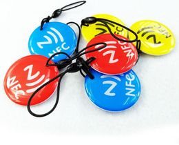 RFID EPOXY TAG With NFC215 Chip Tags Access Control Card Different Design Shape 13.56MHZ NFC 215 TAGS+Rope 1000Pcs