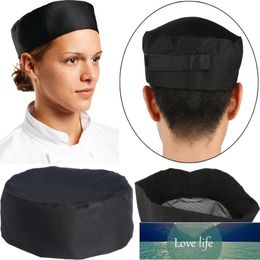 Breathable Mesh Top Skull Cap Professional Catering Chefs Hat With Adjustable Strap Black Kitchen Tools Top Chef Hat Factory price expert design Quality Latest