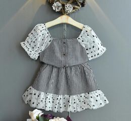 Clothes Summer Outfits Sets Fashion Top +Skirt Suit Baby Girl Clothing Birthday Children's