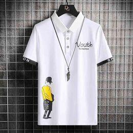 Short Sleeve 100% Cotton Casual O-neck T-Shirt Men Summer Fashion Slim Fit Print Tops Tee Shirt Drop 210706