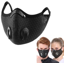 Reusable Pm2.5 Mesh Activated Carbon Anti Dust Mask Face Cover Cycling Outdoor Smog Protection Party Respirator Boom Lamy