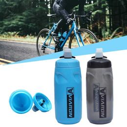 Sports Drinking Water Bottle Bike Bicycle Leak-Proof Silicone Kettle Lightweight BPA Bottles For Outdoor Cycling Running Camping Y0915