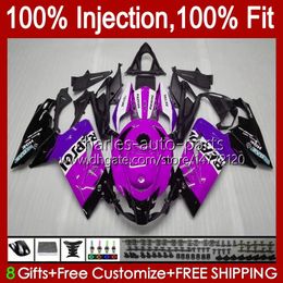 Body Injection For Aprilia RS-125 RSV RS 125 RR 125RR 2006 2007 2008 2009 2010 2011 34No.95 RSV-125 RSV125 R 06-11 RSV125RR RS4 RS125 Repsol purple 06 07 08 09 10 11 Fairing