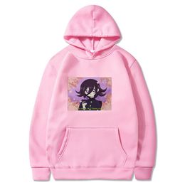 90s Ouma Kokichi Hoodie Danganronpa Ouma Kokichi Ouma 90s Anime Danganronpa V3 Sweatshirt Men Cotton Hoodie Harajuku Y0319