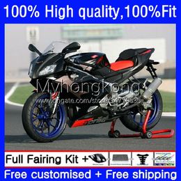 Golden black Injection Fairings For Aprilia RS-125 RS4 RSV 125 RS 125 RR 125RR RSV-125 8No.1 RSV125 RS125 R 06 07 08 09 10 11 RSV125RR 2006 2007 2008 2009 2010 2011 OEM Body