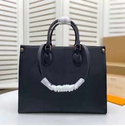 2022 High Quality Luxurys Designers ONTHEGO MM GM bag handbags M45321 Ladies Chain Shoulder Patent Leather Diamond Evening Bags wallet luxurybag116