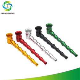 Metal Aluminium alloy small bamboo joint shape pipe removable bamboo pipe portable metal