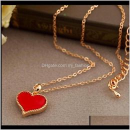 Necklaces & Pendants Jewelrysmall For Women Long Chain Heart Shape Pendant Necklace Gift Ethnic Bohemian 0616 Drop Delivery 2021 Gzfgv