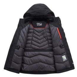Top Quality White Duck Down Jacket Men Thick Winter Hat Detached Warm Parka Waterproof Windproof -30 Degrees 3069 210917