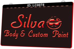 LC0078 Silva Body Custom Paint Light Sign 3D Engraving
