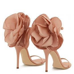 satin covering Lady leather sexy Ladies cm high heel sandals Shoes lace net flower diamond open Toe On