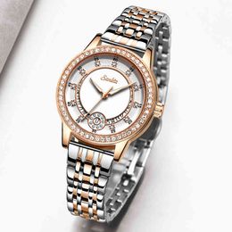 SUNKTA Women Watches Fashion Classic Designer Ladies Watch Luxury Brand Waterproof Quartz Gold Wrist Watch Gift For Women Montre 210517