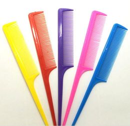 Colorful Plastic Hairs Pointed Tail Comb For Hairdresser Hair Cutting Styling Makeup Combs Salon Tools