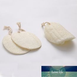3pcs Natural Loofah Sponge Bath Shower Body Exfoliator Pads With Hanging Cotton Rope
