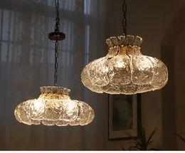 American retro glass chandelier Lamps restaurant bar counter bedroom living room hotel guest room luxury