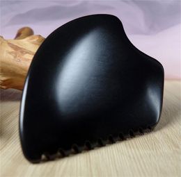 Wholesale Massage Stones Rocks Big Gua Sha Facial Body Tools GuaSha Scraping Bian Scraper Tool Black KD1