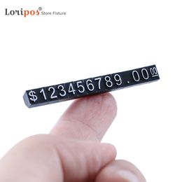 Price Cubes Numbers Blocks Jewelry Watches Euro Sign Mini Adjustable Digit Tag Display Signs For Retail Shop