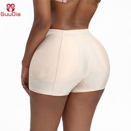 GUUDIA Hip Butt Lifter Round Bum Push Padded Shapers Seamless Booty Up Panties Enhancer Shorts Body Women 211218