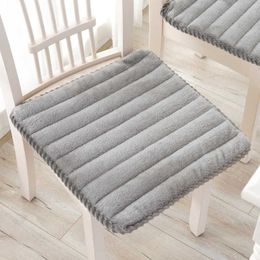 Thickening Farley Velvet Seat Cushion Non-slip Chair Pad Super Soft Chair Cushion Can Be Fixed On Chair 40*40/45*45/50*50CM 210611