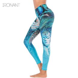 High Waisted Butt Lift Yoga Pants Women Body Building Sports Leggings Female Fashion Fitness Tummy Control Yoga Accessories H1221