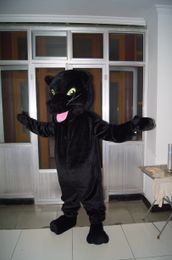 Real Picture black Panther mascot costume Fancy Dress For Halloween Carnival Party support customization