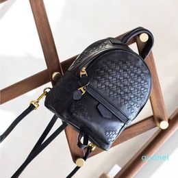 Luxury backpack lady Genuine Leather designer Backpacks fashion back pack fow women handbags Presbyopic Mini shoulder Purse Cross body 00