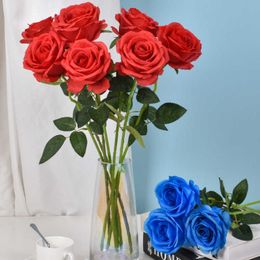 Silk Artificial Flowers Rose 51 CM/20 Inch Rose Bouquets for Bridal Wedding Bouquet Decoration GC327