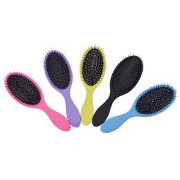 Household Sundries 120pcs Big Board Combs Both Dry Wet Hair Comb Gasbag Brushes Single Root Nylon Filament Ellipse Handy Compact Multicolour SN6096