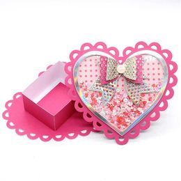 KSCRAFT Scalloped Heart Favour Box Metal Cutting Dies Stencils for DIY Scrapbooking Decorative Embossing DIY Paper Cards 210702
