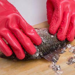 Magic Peeling Gloves Kitchen Clean Multipurpose Housework Washing Gloves Scraping Fish Scales cooking Non-slip Household Kitchen