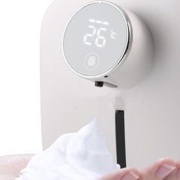 liquid hand UK - Liquid Soap Dispenser Wall-mounted Rechargeable Hand Washer Foam Sanitizer Machine