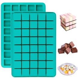 40 Cavity Square Silicone Moulds Jelly Candy Chocolate Truffles Mold Ice Cube Tray Grid Fondant Mould Cake Decorating Tools